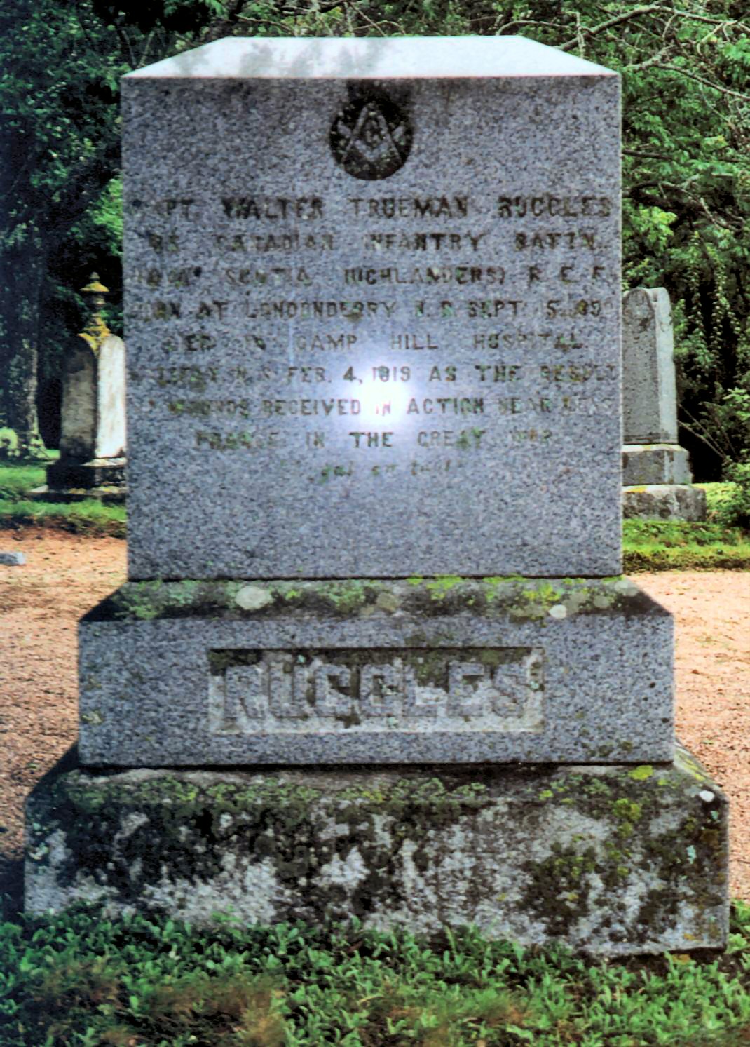 Grave marker