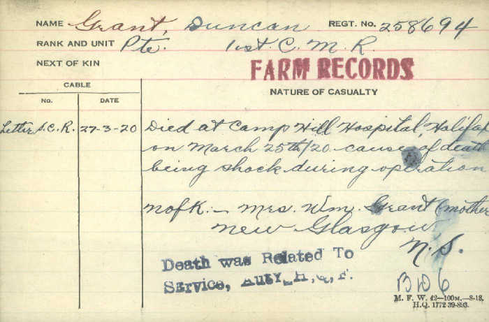 Circumstances of death registers