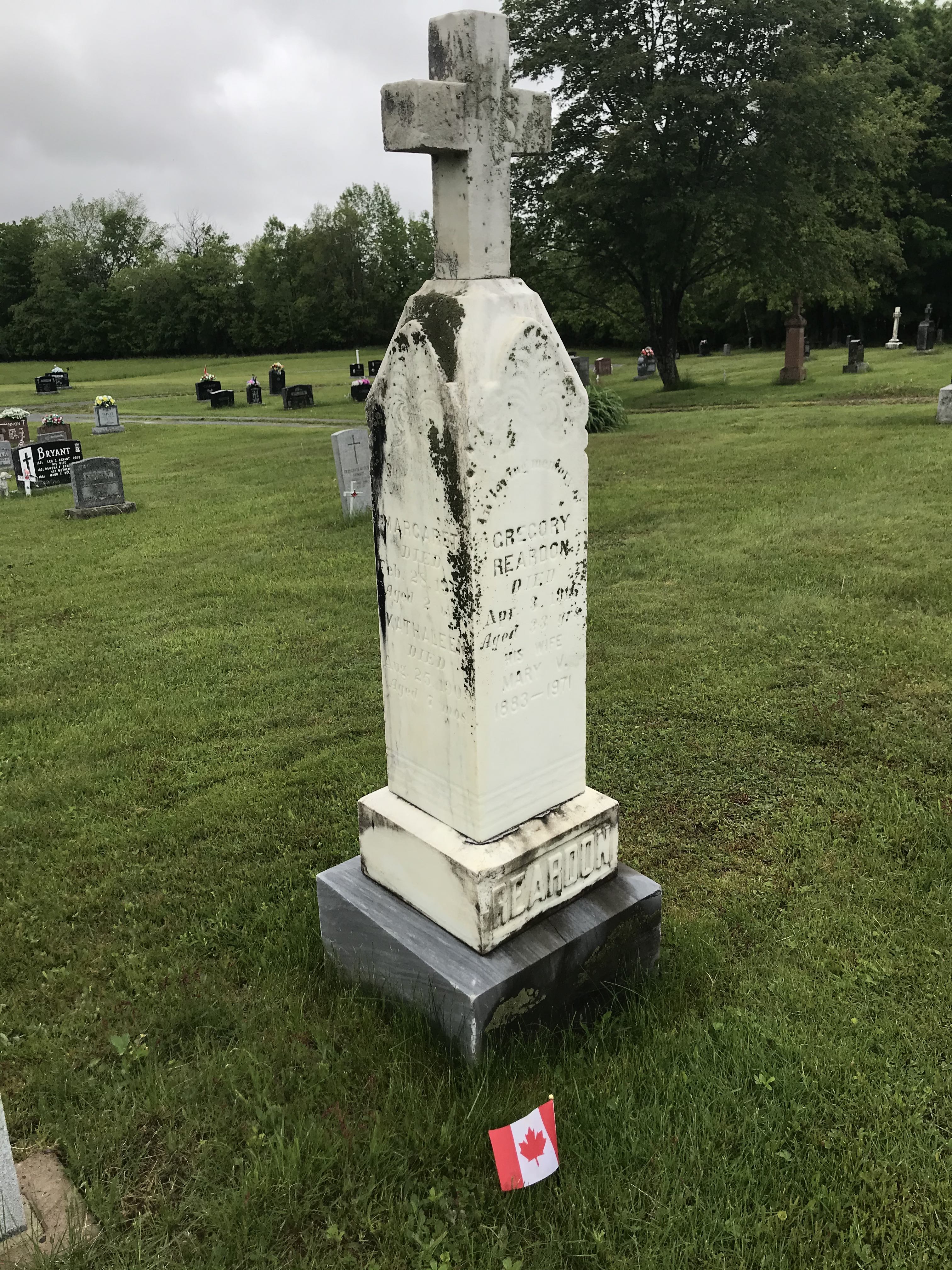 Grave marker