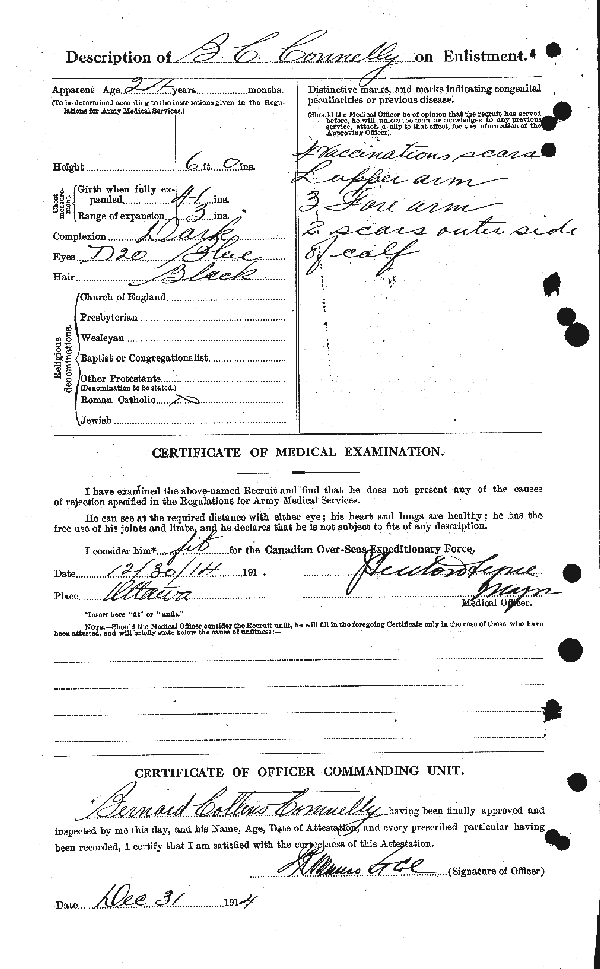 Attestation Papers (Reverse)