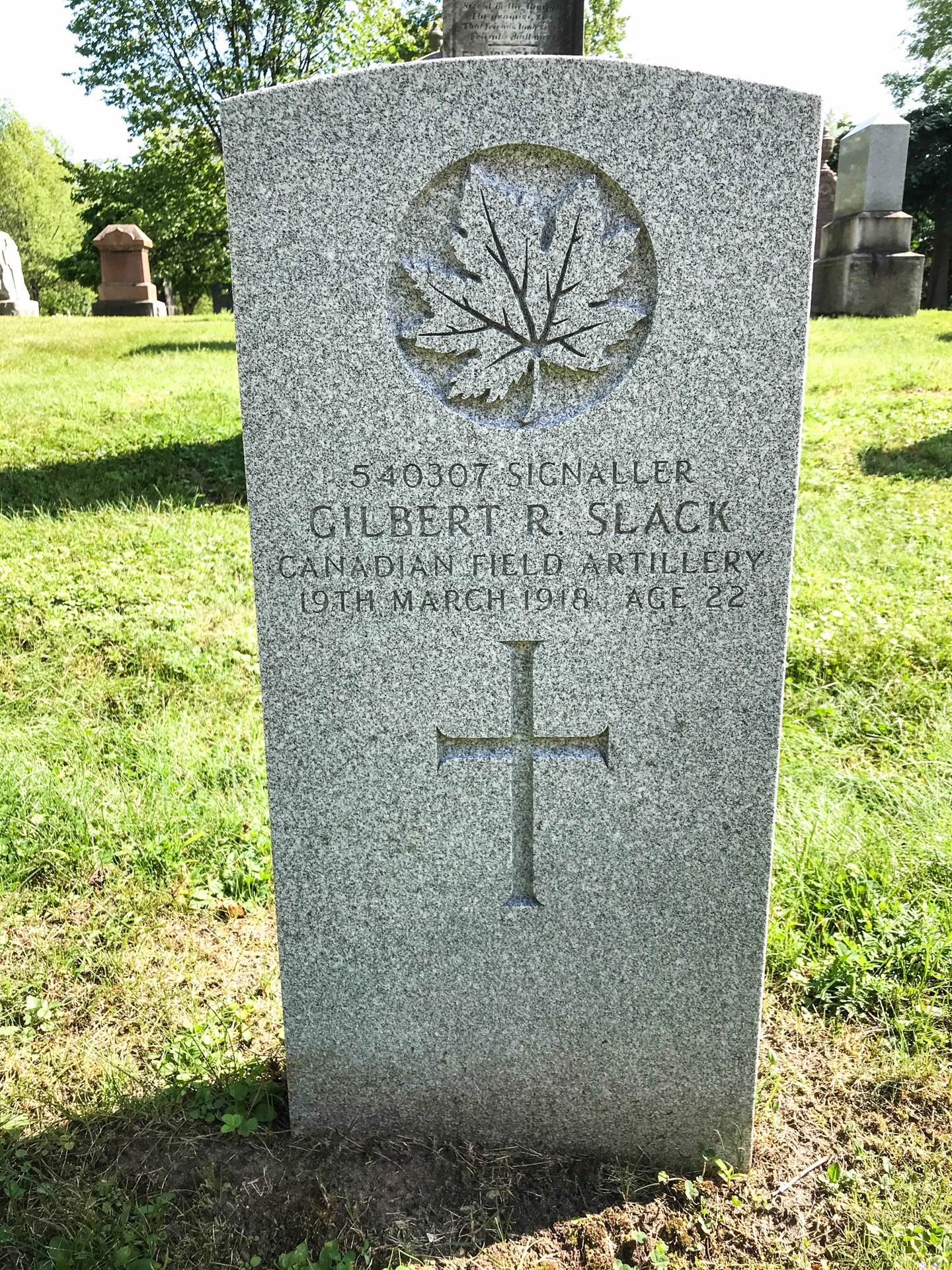 Grave marker
