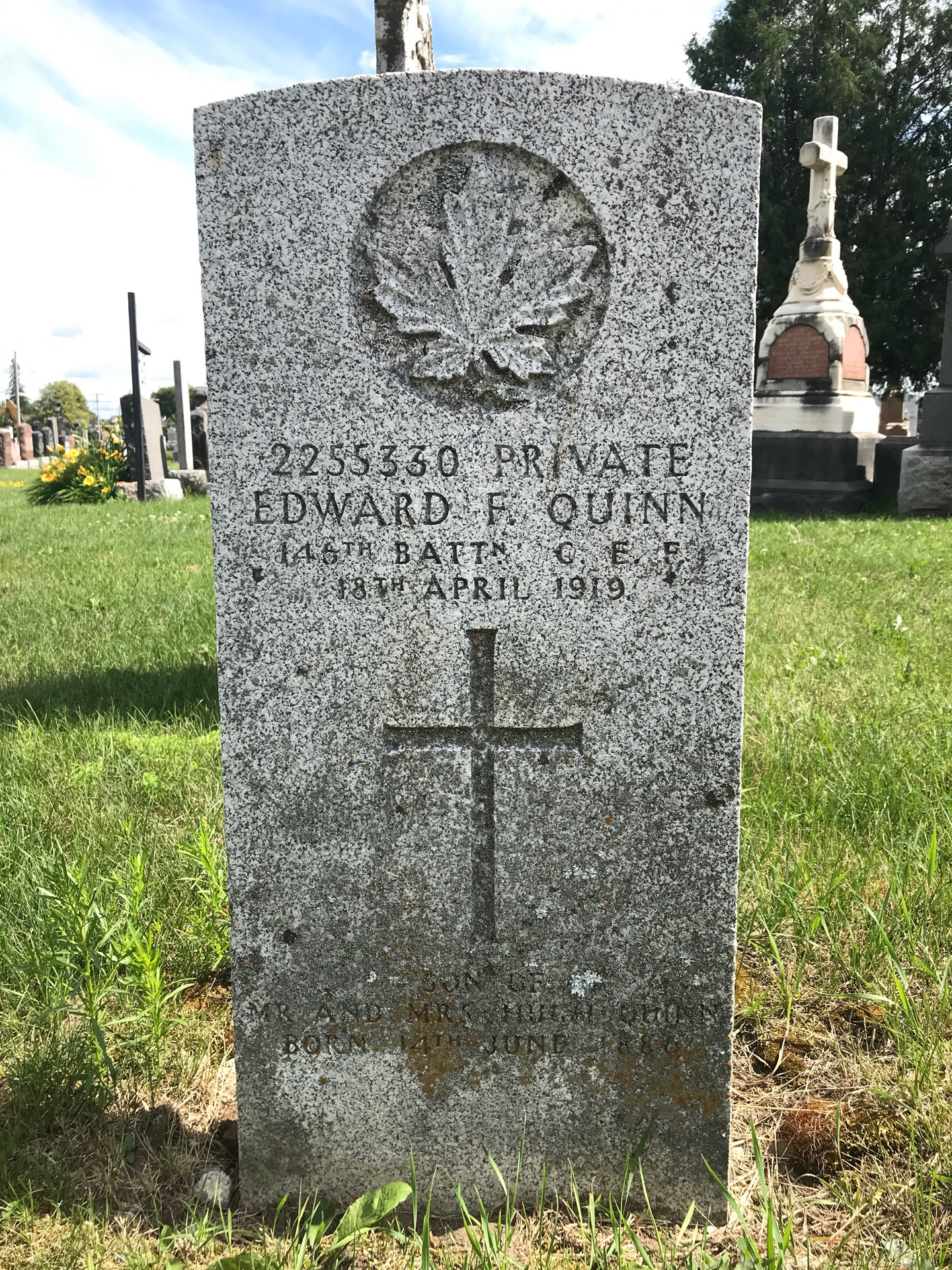 Grave marker
