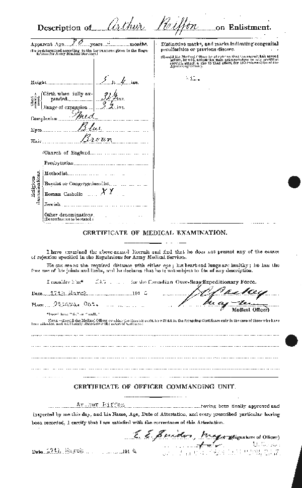 Attestation Papers (Reverse)