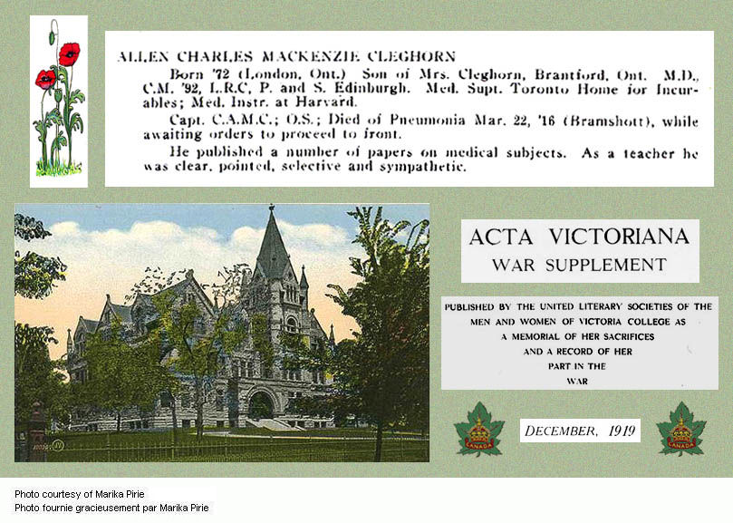 Acta Victoriana War Supplement