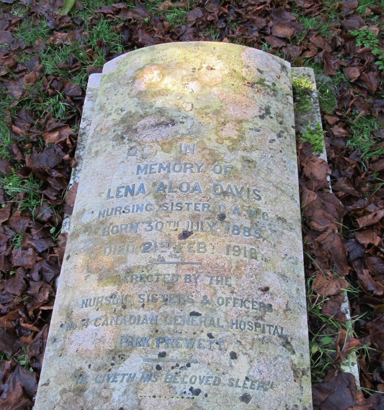 Grave marker