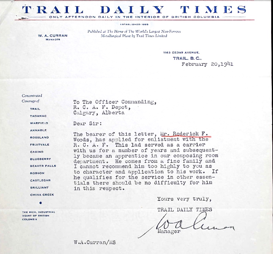 Letter of recommendation