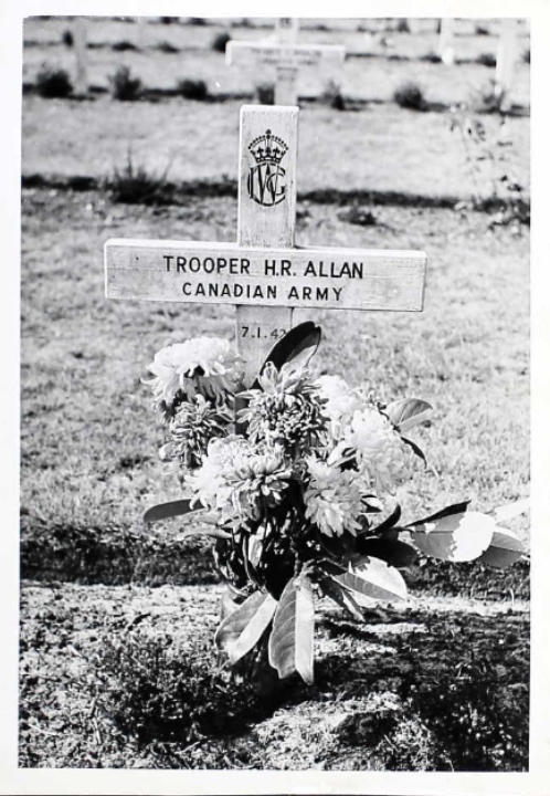 Temporary grave marker