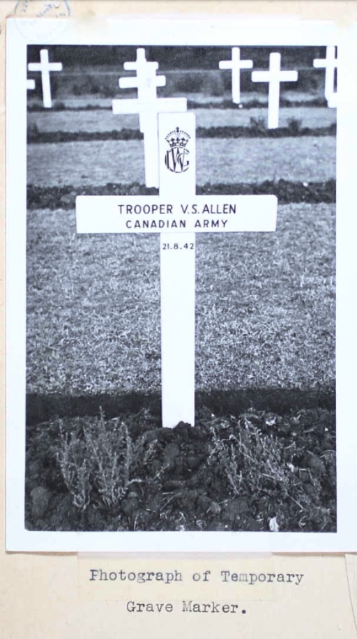 Temporary grave marker