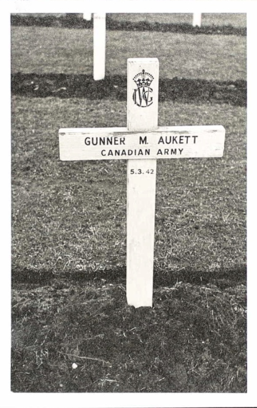 Temporary grave marker