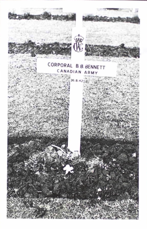 Temporary grave marker