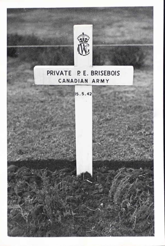 Temporary grave marker