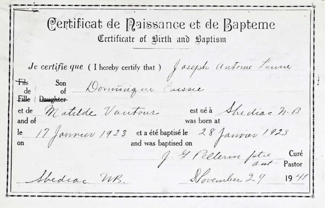 Birth Certificate