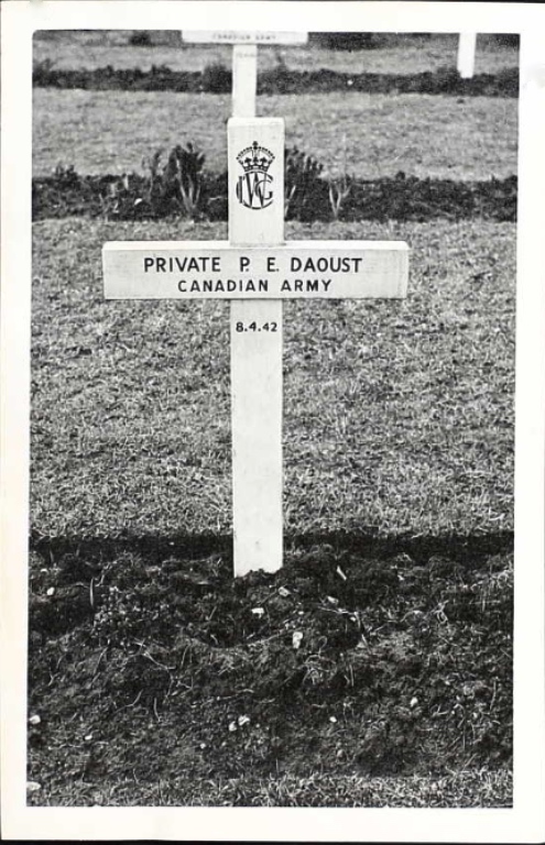 Temporary grave marker