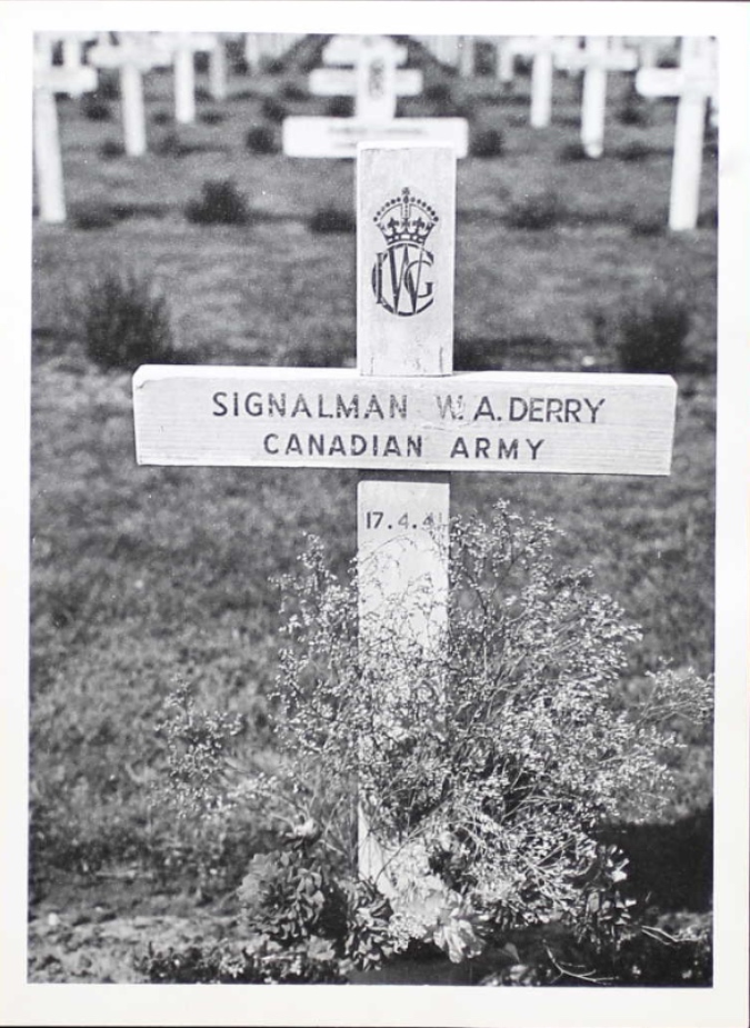 Temporary grave marker