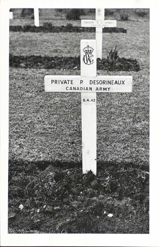 Temporary grave marker