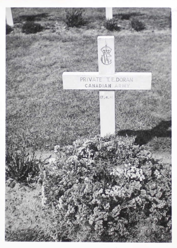 Temporary grave marker