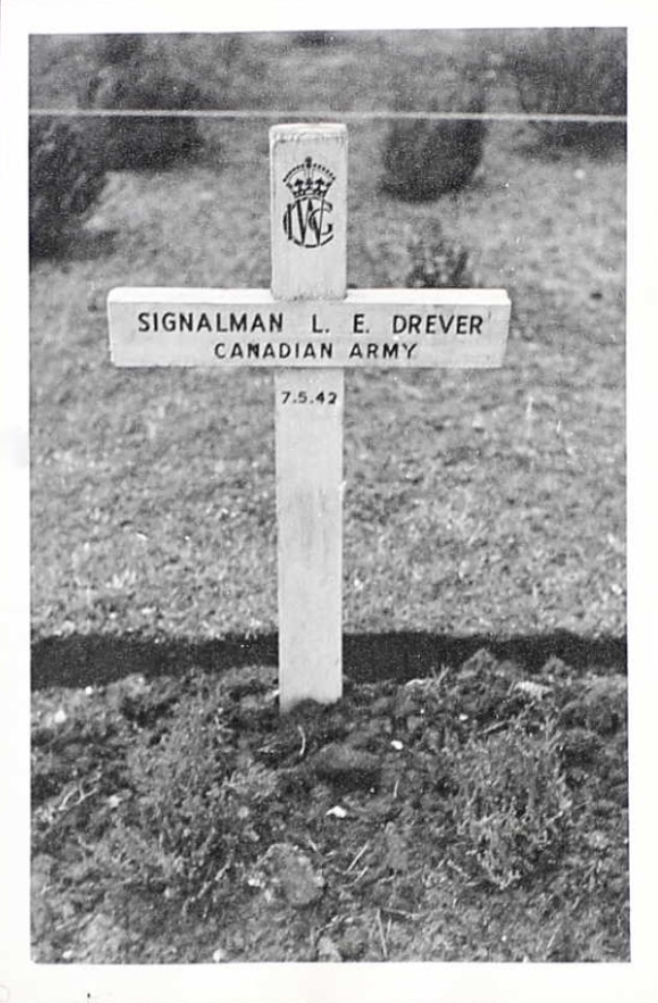 Temporary grave marker