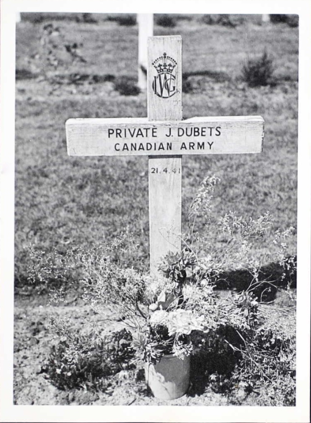 Temporary grave marker