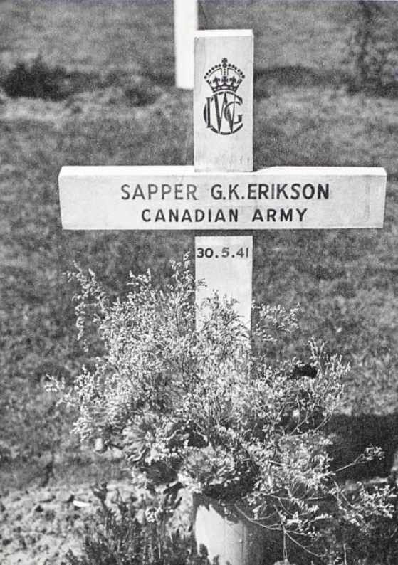 Temporary grave marker