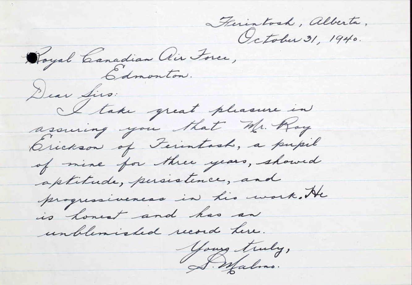 Letter of recommendation