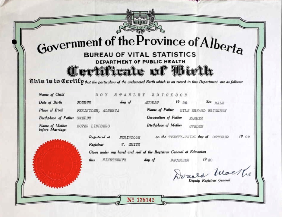 Birth Certificate