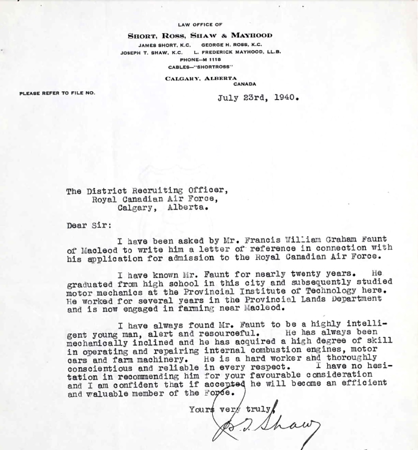 Letter of recommendation