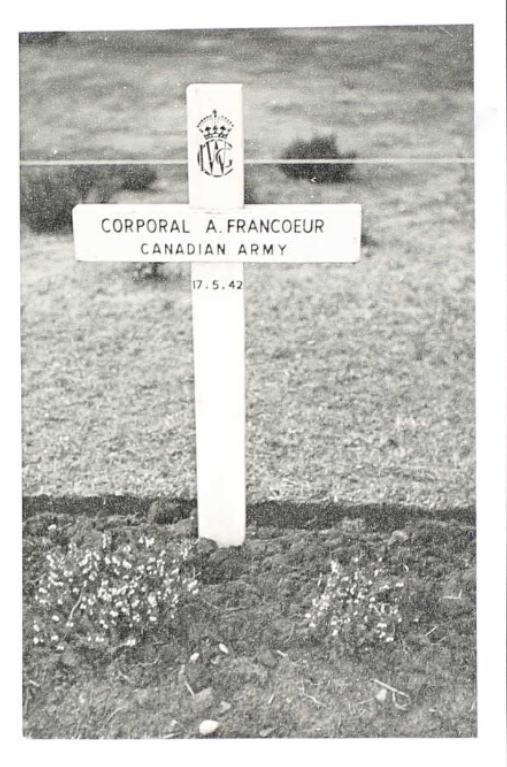 Temporary grave marker