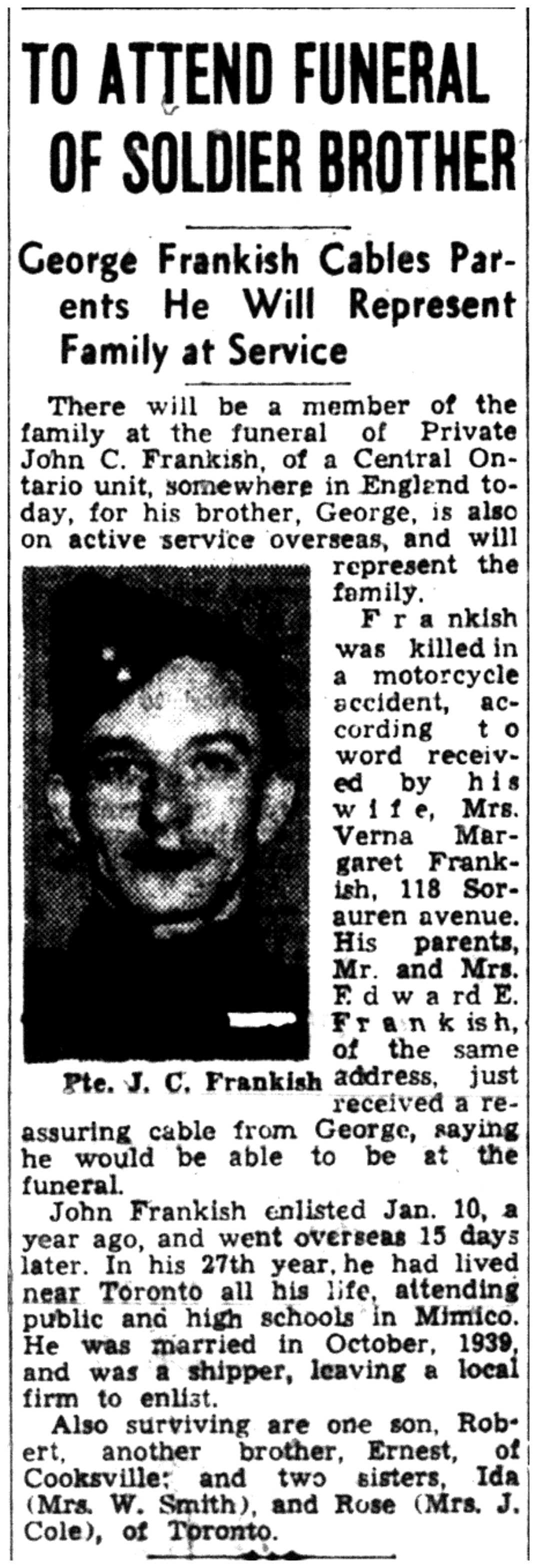 Photo of John Cecil Robert Frankish