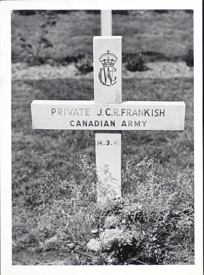 Temporary grave marker