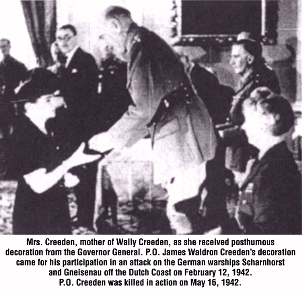 Presentation of James Waldron Creeden's DFM