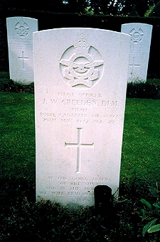 Gravestone of James Waldron Creeden
