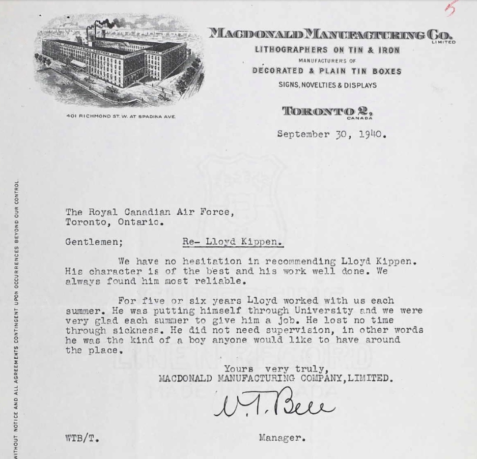 Letter of recommendation