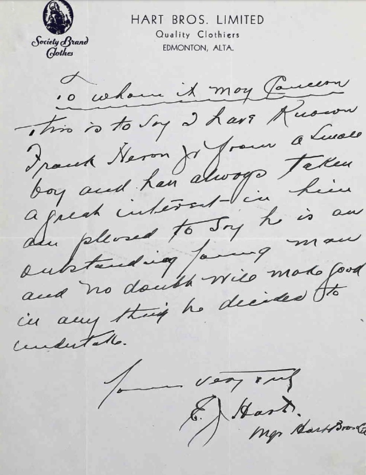 Letter of recommendation