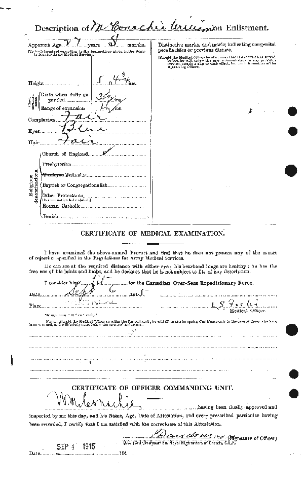 Feuille d'engagement