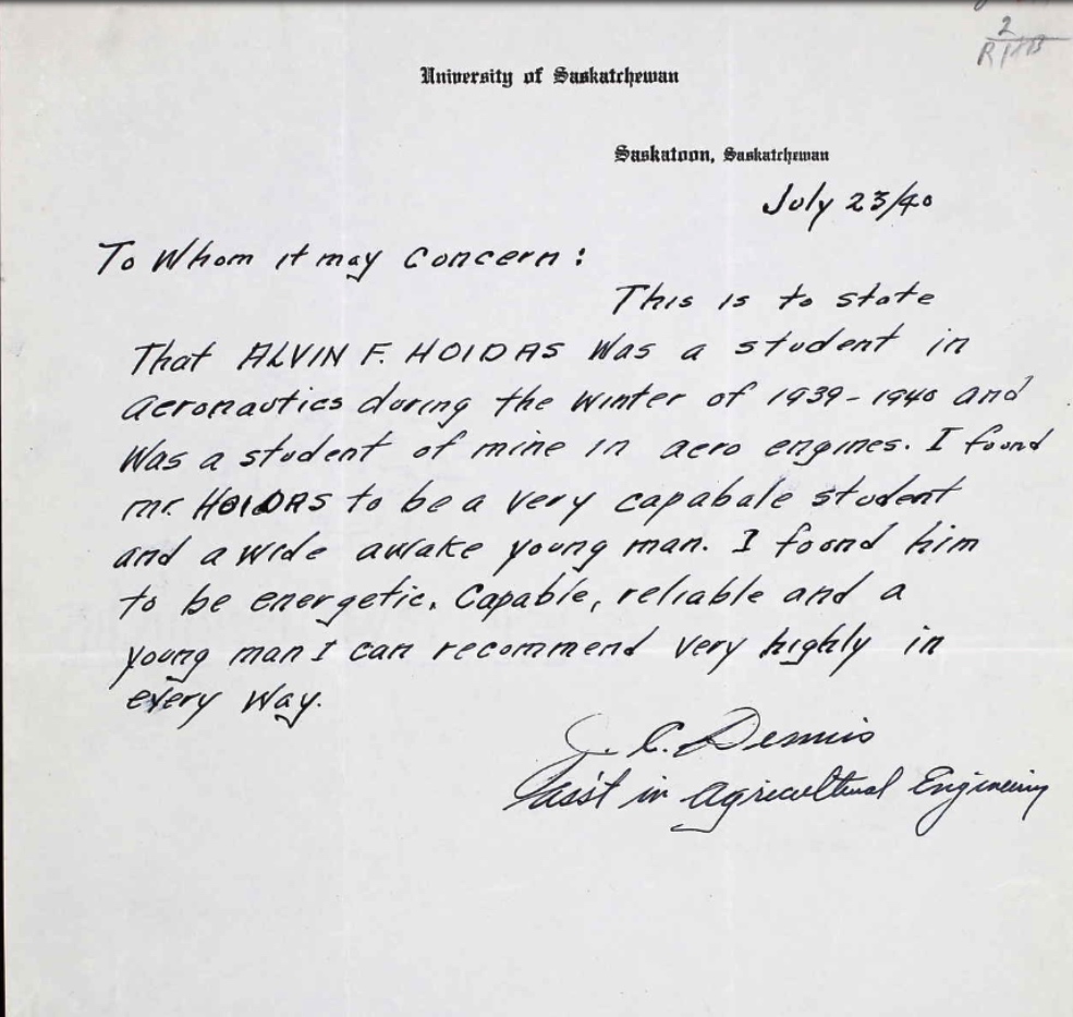 Letter of recommendation