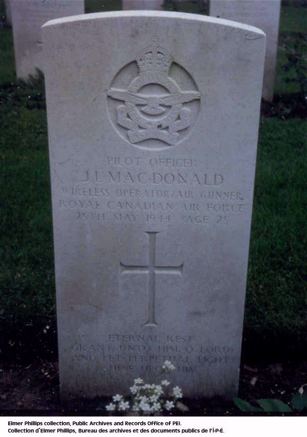 Grave marker for J.I. MacDonald