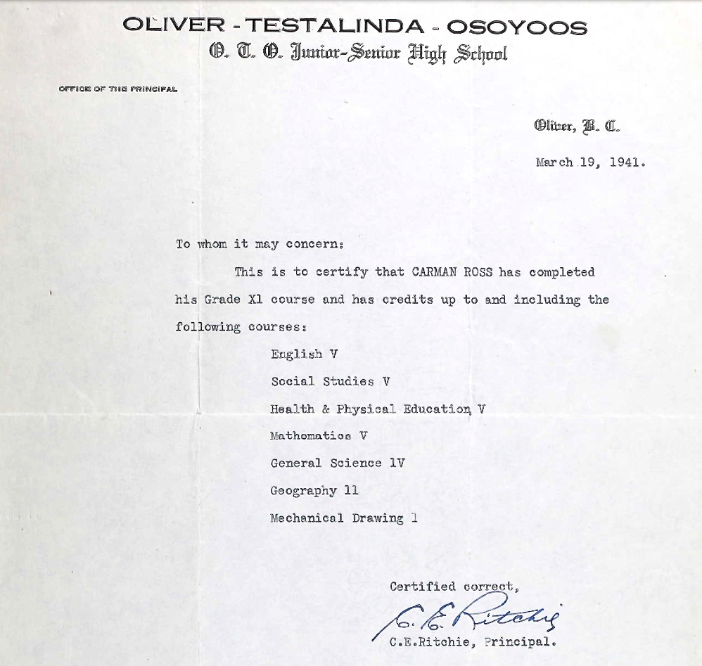 Letter of recommendation