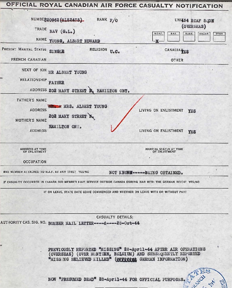 Notification of death