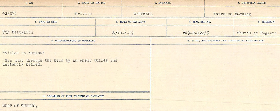 Circumstances of Death Registers