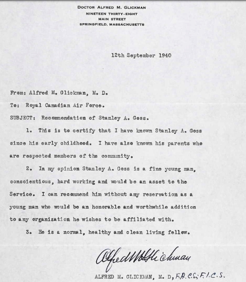 Letter of recommendation