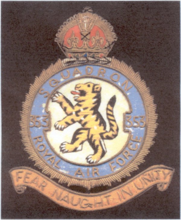 RAF Squadron # 353 Badge