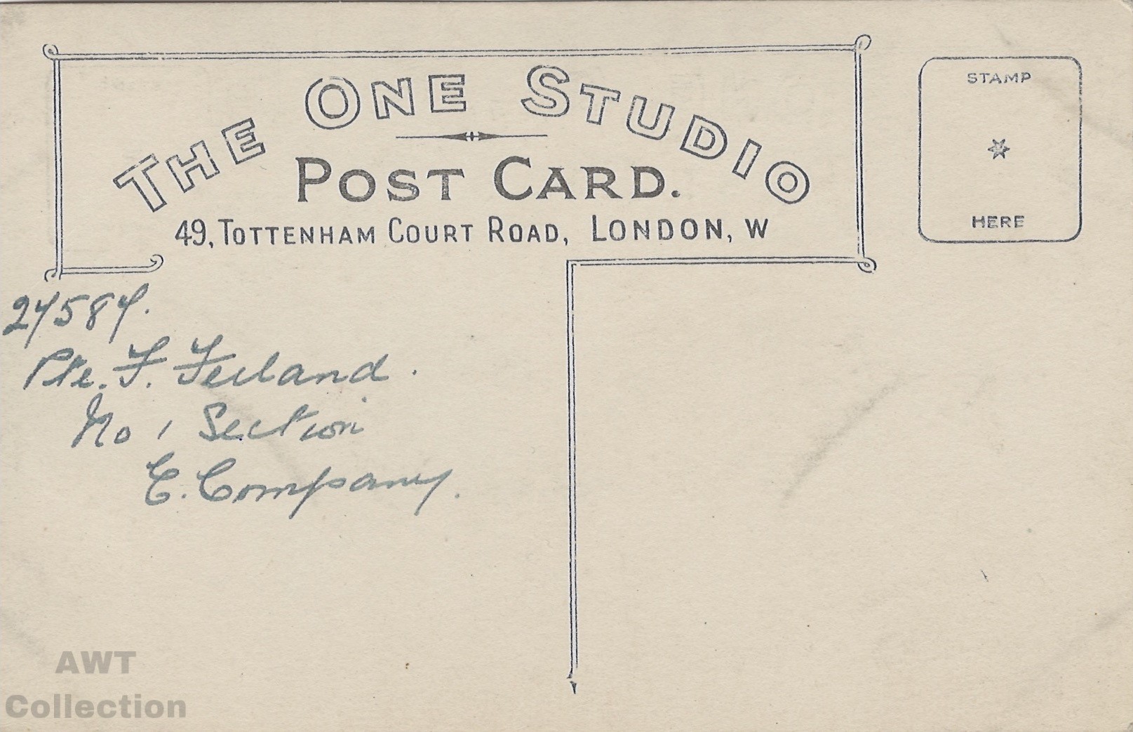 Reverse side of Photo