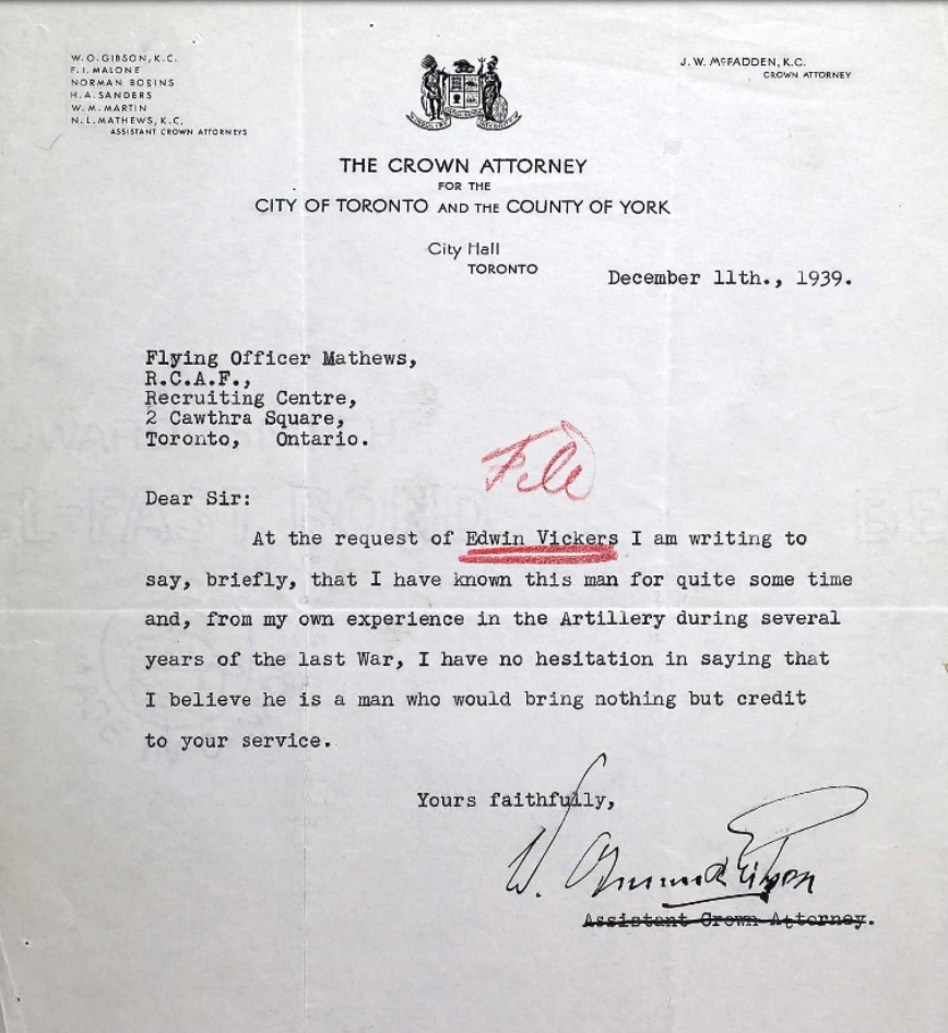 Letter of recommendation