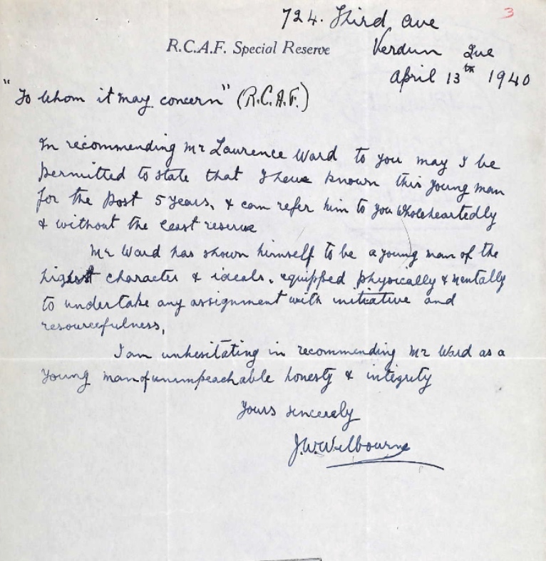 Letter of recommendation