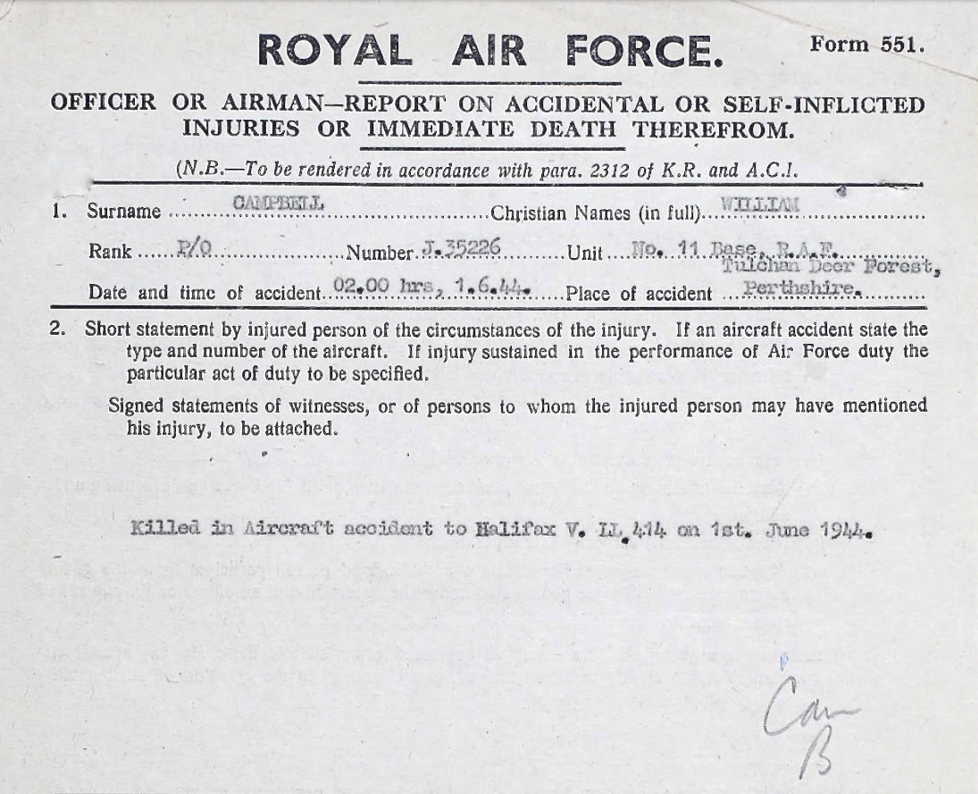 Notification of death