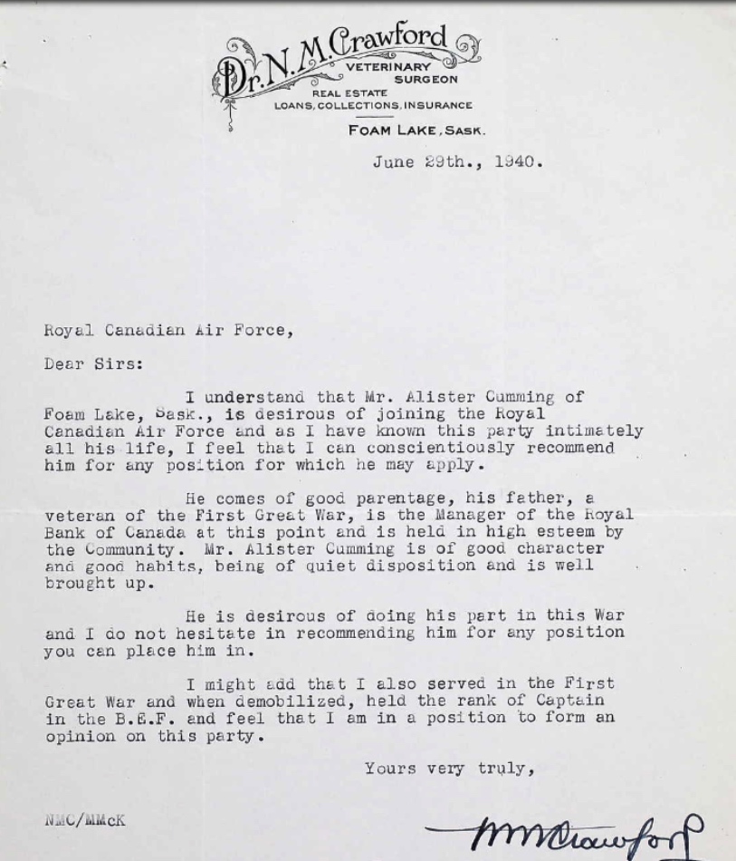 Letter of recommendation