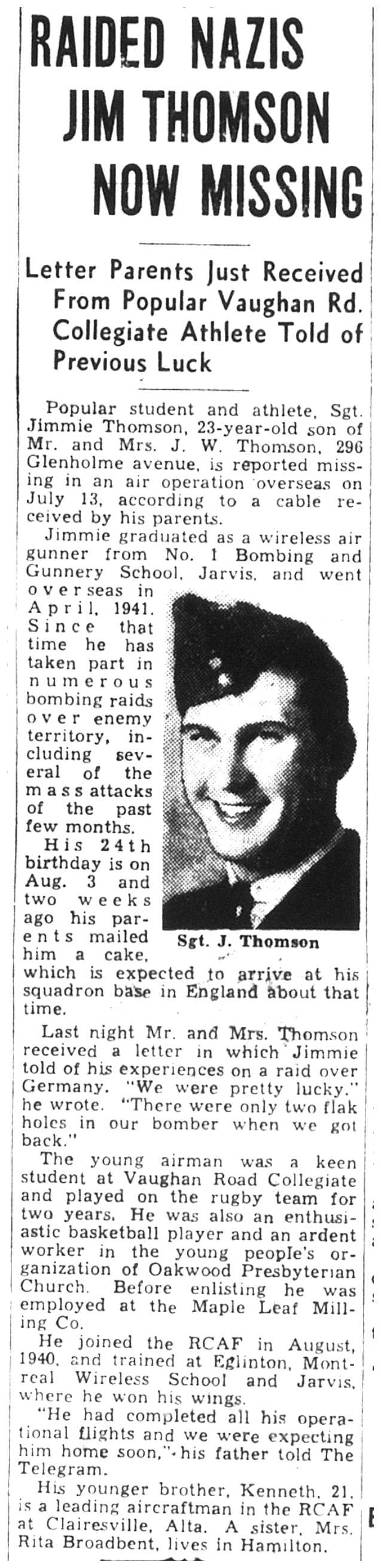 Photo of James Anderson Thomson