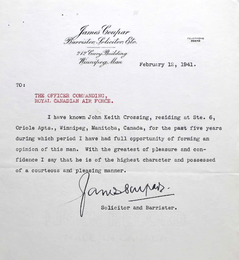 Letter of recommendation