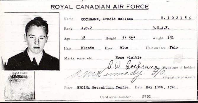 RCAF identification card.