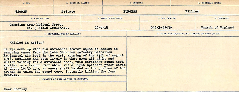 Circumstances of Death Registers